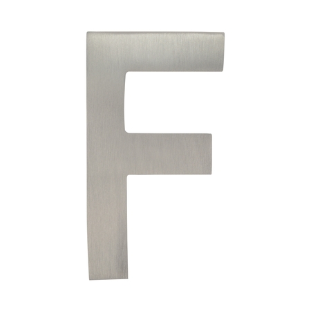 ARCHITECTURAL MAILBOXES Brass 4 inch Floating House Letter Satin Nickel F 3582SN-F